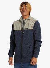 Load image into Gallery viewer, Quiksilver Keller Block Zip-Up Hoodie - Dark Navy Heather
