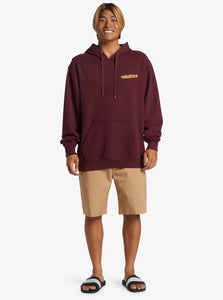 Quiksilver Heavy Weight Mix Bag Hoodie - Wine