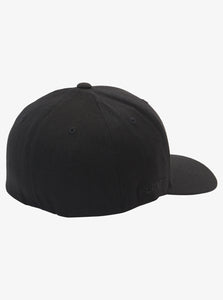 Quiksilver Mountain and Wave Flexfit Cap - Black/Black