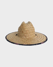 Load image into Gallery viewer, Quiksilver Pierside Print Straw Hat - Dark Nay Natural Surrealism
