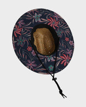 Load image into Gallery viewer, Quiksilver Pierside Print Straw Hat - Dark Nay Natural Surrealism
