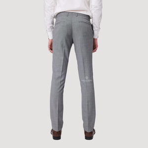 Savile Row Abram Texture Suit - Chrome