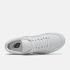 New Balance BB480 Shoe - White w/ Rain Cloud