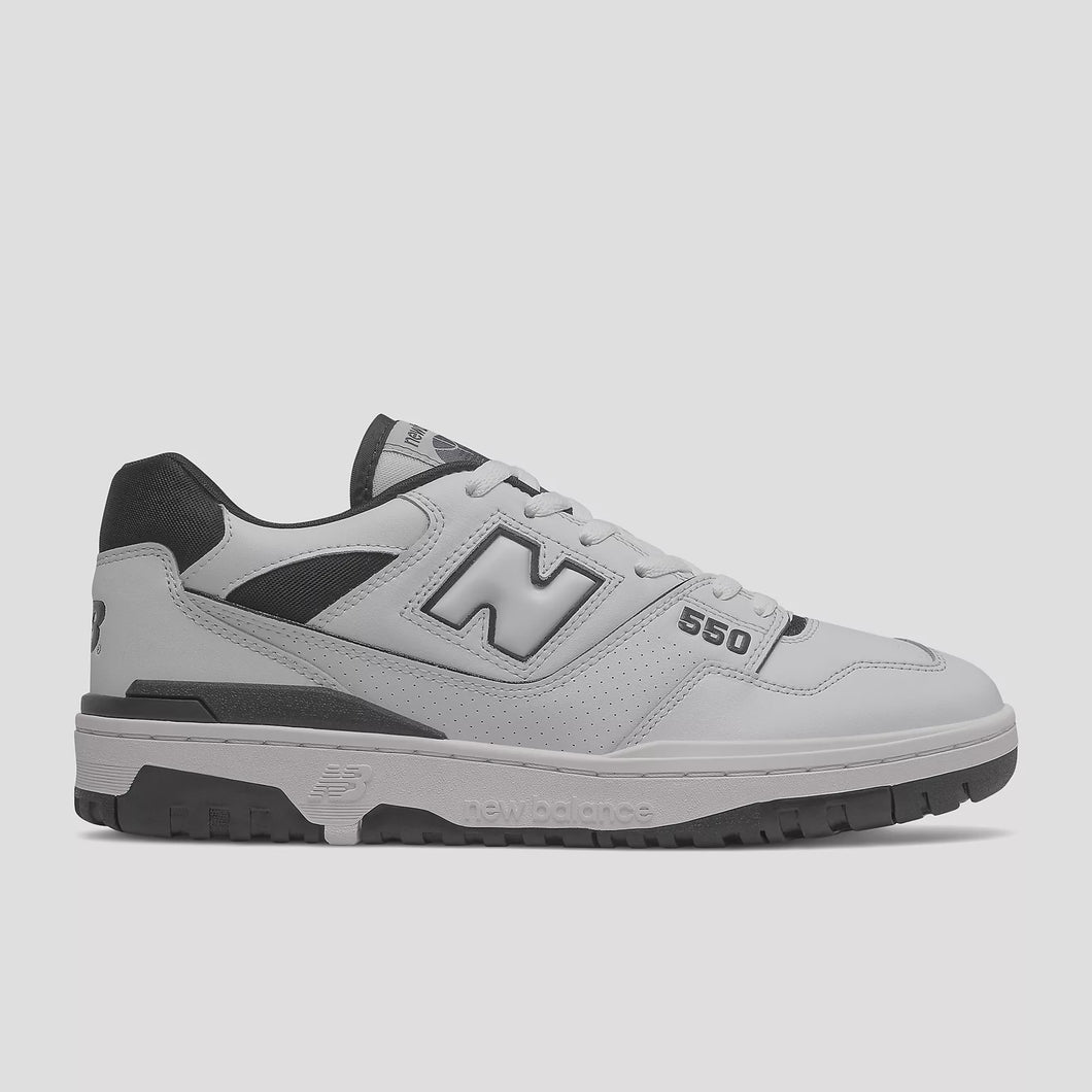 New Balance 550 Shoe - White With Black