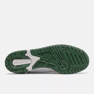 New Balance 550 Shoe - White With Team Forest Green