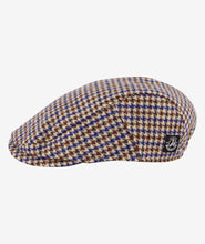 Load image into Gallery viewer, Swanndri Bristol Flat Cap - Cobalt Houndstooth
