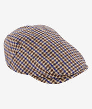 Load image into Gallery viewer, Swanndri Bristol Flat Cap - Cobalt Houndstooth
