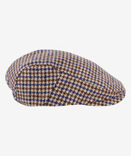 Load image into Gallery viewer, Swanndri Bristol Flat Cap - Cobalt Houndstooth
