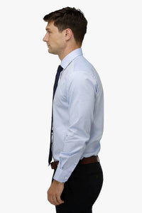 Brooksfield The Entrepreneur Slim Fit L/S Shirt - Blue