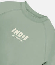 Load image into Gallery viewer, Indie Kids The All Day L/S Rashie (8-12) - Moss
