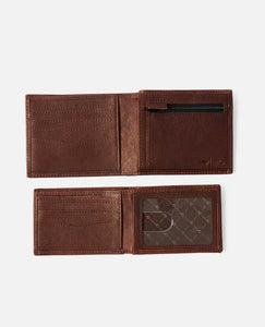 Rip Curl K-Roo RFID 2 In 1 Leather Wallet - Brown