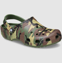 Load image into Gallery viewer, Crocs Classic Camouflage Kids Clog - Army Green / Multi

