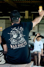 Load image into Gallery viewer, The Mad Hueys Captain Ship Faced S/S Tee - Black
