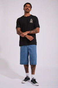The Mad Hueys Captain Ship Faced S/S Tee - Black