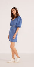 Load image into Gallery viewer, MINKPINK Peyton Denim Mini Dress - Denim Blue
