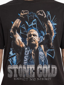 Mitchell & Ness Stone Cold Steve Austin Bootleg Tee - Faded Black