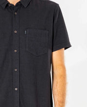 Load image into Gallery viewer, Rip Curl Washed Short Sleeve Shirt - Washed Black
