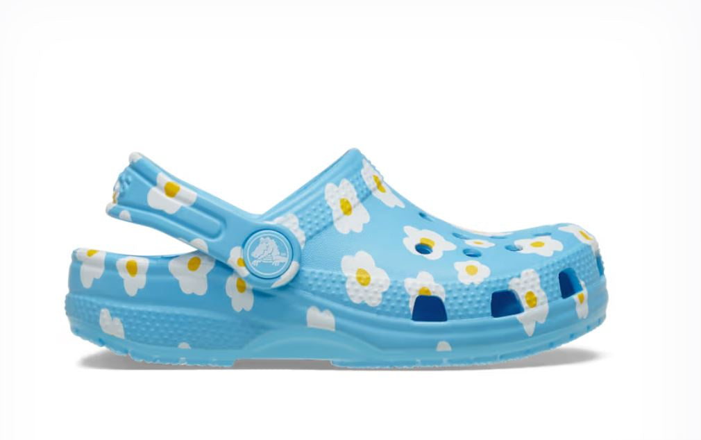 Crocs Classic Daisy Clog Toddler (C4-C10) - Tinted Glass