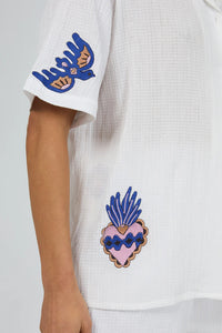 All About Eve Daria Shirt - Vintage White