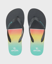 Load image into Gallery viewer, Rip Curl Dawn Patrol Bloom Open Toe Thongs - Aqua
