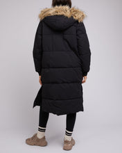 Load image into Gallery viewer, All About Eve Active Fur Longline Puffer - Black
