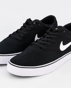 Nike Sb Chron 2 Canvas Shoe - Black/White-Black