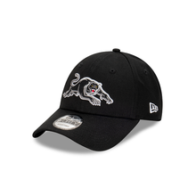 Load image into Gallery viewer, New Era Penrith Panthers Official Team Colours 9FORTY Cloth Strap Hat - Black

