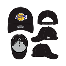 Load image into Gallery viewer, New Era 940 AFRAME Los Angeles Lakers Hat - Black
