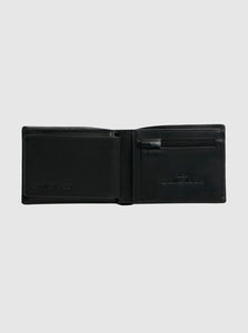 Quiksilver Gutherie IV Leather Wallet - Black