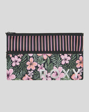 Load image into Gallery viewer, Roxy Girls White Shoulder Pencil Case - Anthracite Fearless Floral
