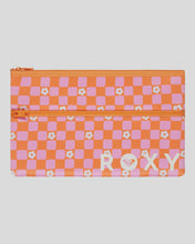 Load image into Gallery viewer, Roxy White Shoulder Pencil Case - Tangerine Tic Tac Fleur
