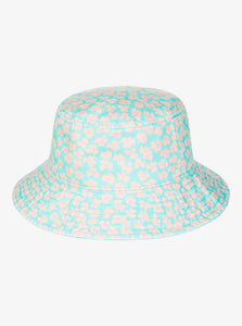 Roxy Youth Tiny Honey Bucket Hat - Aruba Blue Flower Bed