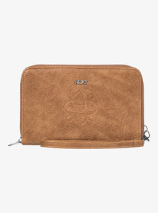 Roxy Back In Brooklyn Zipper Wallet - Camel