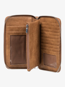 Roxy Back In Brooklyn Zipper Wallet - Camel