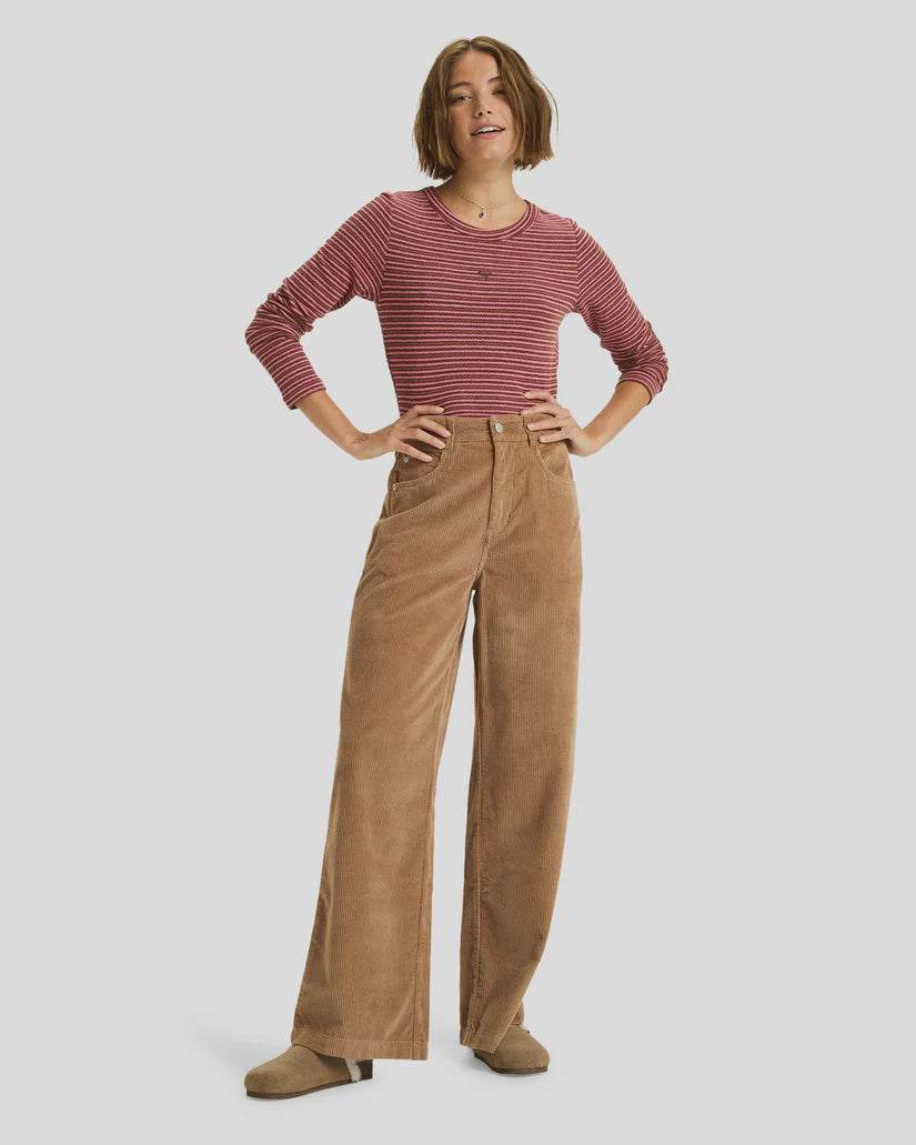 Roxy Surf On Cord Pant - Woodsmoke