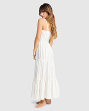 Load image into Gallery viewer, Roxy Sunshine Coastline Stripe Dress - Egret
