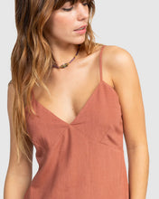 Load image into Gallery viewer, Roxy Santorini Slip Dress - Russet
