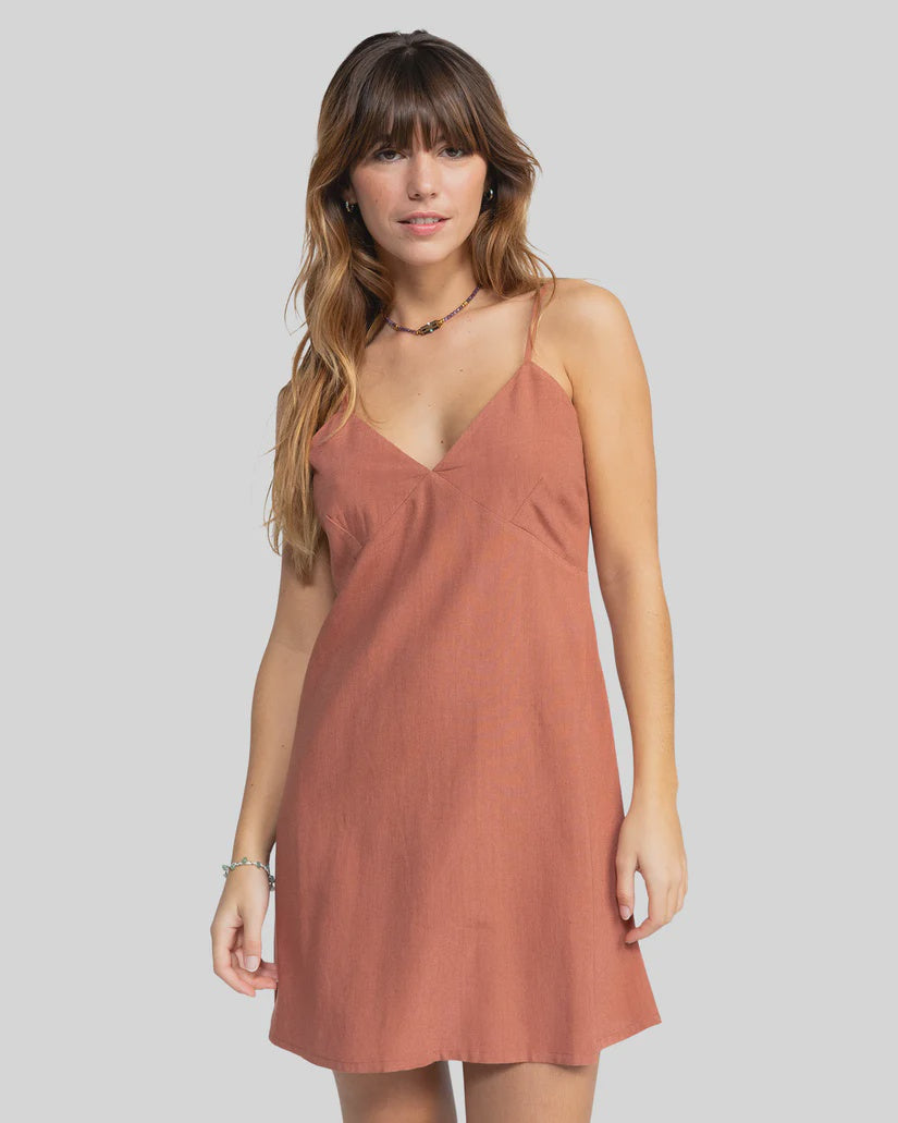 Roxy Santorini Slip Dress - Russet