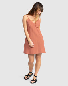 Roxy Santorini Slip Dress - Russet