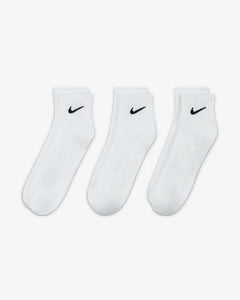 Nike Everyday Cushion Ankle Sock 3Pk - White/Black