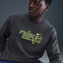 Load image into Gallery viewer, Nike Men's Crew Swoosh Sweatshirt - Grey

