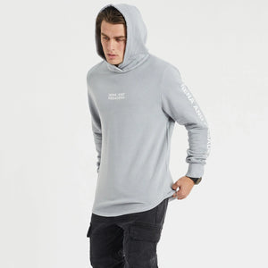 Nena & Pasadena Future Hooded Dual Curved Sweater - Pigment Alloy