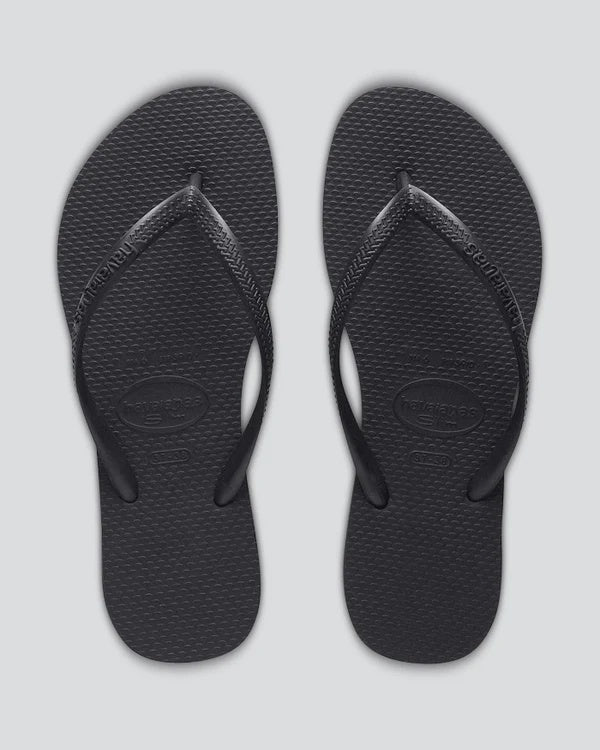 Havaianas Slim Basic Thongs - Black
