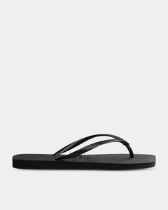 Havaianas Slim Square Solid Thongs - Black