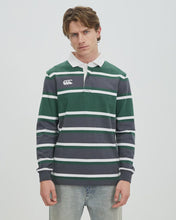 Load image into Gallery viewer, Canterbury Mens Yarn Dye Stripe Long Sleeve Rugby Polo
