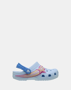 Crocs Classic Toddler Star Lights Clog - Blue Frost