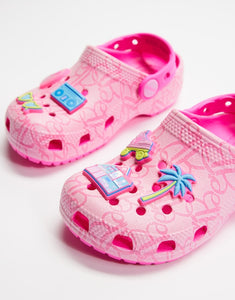 Crocs Barbie Classic Clog Toddler (C4 - C10)  - Mattel Pink