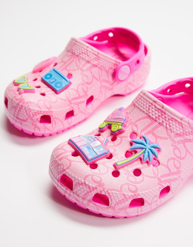 Crocs Barbie Classic Clog Toddler (C4 - C10)  - Mattel Pink
