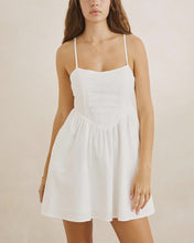 Load image into Gallery viewer, Rhythm Annabelle Gathered Mini Dress - White
