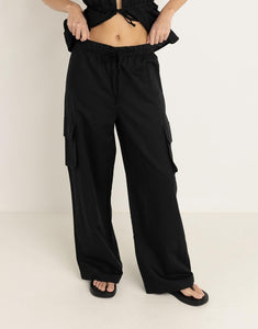 Rhythm Cove Cargo Pant - Black